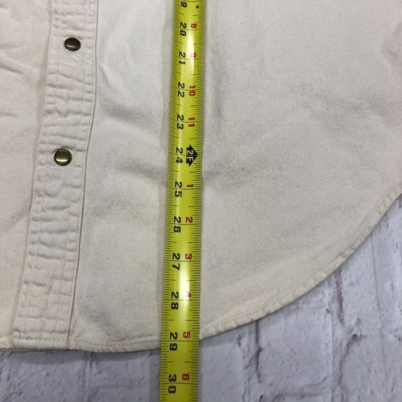 Vintage Gap Men Long Sleeve Cotton Button Snap Shirt Top Size Medium M098 -7 - Picture 3 of 9